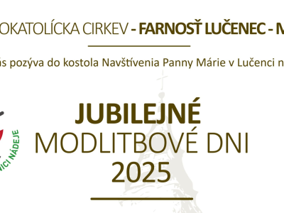 Jubilejné modlitbové dni vo farnosti Lučenec - mesto